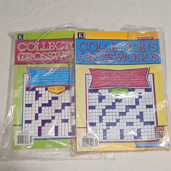 Collector's Crosswords Puzzle Books - Picture 1 of 1